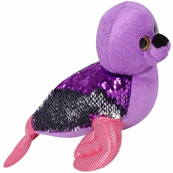 Adventure Planet Color Changing Sequin 2 Piece Seal Toy Plush Stuffed Animals - Picture 11 of 13
